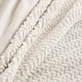 Narzuta-koc kremowy 130x170 cm z przyjemnego futerka LARIS