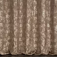 Tkanina zasłonowa gruba, welwetowa, z mieniącym się wzorem złocistych gałązek na lekko przecieranym tle z kolekcji Pierre Cardin