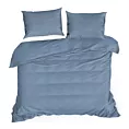 Pościel 220x200 cm bawełniana gładka kolor niebieski NOVA 3