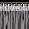 Zasłona welwetowa biało, srebrzysta zdobiona przecieranym wzorem 140x270 cm taśma - RENIA