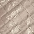 Narzuta welwetowa beżowo, złota 220x240 cm z welwetu zdobiona wzorem marmuru LUIZ 6 Design 91