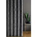 Tkanina zasłonowa, miękka szenilowa, zaciemniająca, z drobnym strukturalnym wzorkiem i efektem przecierki z kolekcji Pierre Cardin