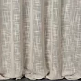 Zasłona beżowa w stylu eko o luźnym płóciennym splocie 140x270 cm taśma - RUBI