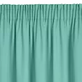 Zasłona miętowa, matowa 140x250 cm taśma - TRIS