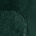 Koc 200x220 ciemnozielony z miękkiego polaru ze strukturą baranka TEDY Eurofirany Premium