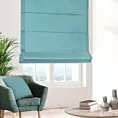 Roleta rzymska LUXOR turkusowa z eleganckiej lśniącej tkaniny o drobnym splocie