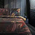 Pościel 220x200 cm z bawełny, makosatyny kolor czarny, czerwony z designerskim wzorem ASTRAL Eva Minge