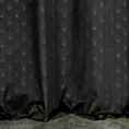 Zasłona czarna z wytłaczanego welwetu 140x250 cm przelotka - JULIA