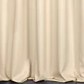Zasłona szyta na taśmie 5 cm jasnobeżowa z gładkiej tkaniny wodoodpornej