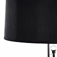 Lampa stołowa do pokoju czarna ISLA zdobiona kryształkami