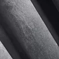 Zasłona welwetowa grafitowa 140x270 cm taśma - ROSA - Design 91