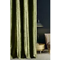 Tkanina zasłonowa, miękka, welwetowa z połyskiem, w poziome prążki  z kolekcji Pierre Cardin