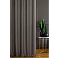 Zasłona szyta na taśmie 5 cm stalowa o naturalnym, gęstym splocie w stylu eko