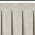 Zasłona beżowa o płóciennym splocie z efektem melanżu 125x270 cm (wymiar podany na gotowo) system flex - JULA
