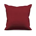 Poszewka szyta ADESSA bordowa z miękkiej tkaniny o welurowej strukturze