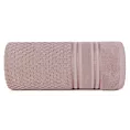 Ręcznik kąpielowy 70x140 cm bawełniany kolor pudrowy zdobiony subtelnymi paseczkami 500 g/m2 DAVOS
