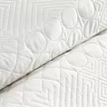 Narzuta biała 170x210 cm z patchworkowym motywem wytłaczanym techniką hot press BONI 5 Design 91