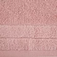 Ręcznik kąpielowy 70x140 cm bawełniany kolor pudrowy róż z welwetową bordiurą 500 g/m2 DAMLA