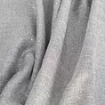 Zasłona szyta na taśmie 5 cm ADISA srebrna o luźnym lnianym splocie z błyszczącą nicią