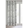 Zasłona naturalno, zielona w stylu boho 140x250 cm przelotka - MILLIE
