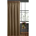 Zasłona brązowa z gładkiego welwetu 140x270 taśma SIBEL Pierre Cardin