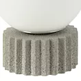 Lampa stołowa nocna biało, popielata ASPEN wykonana na podstawie z betonu
