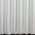 Zasłona szyta na flexach platynowa z tkaniny o naturalnym splocie z efektem melanżu