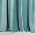 Zasłona szyta na taśmie 5 cm GEMMA turkusowa ze szlachetnej grubej tkaniny welwetowej o gramaturze 400g/m2