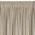 Zasłona kremowo, srebrna welwetowa z nakrapianym nadrukiem 135x270 cm taśma - AVENA