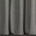 Zasłona szyta na taśmie 5 cm stalowa o naturalnym charakterze, z widocznym, ozdobnym splotem