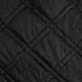 Narzuta welwetowa czarna 200x220 cm pikowana metodą hot press wzór geometryczny LUIZ 8 Design 91