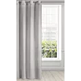 Dekoracja okienna szara z błyszczącą nicią 140x250 cm przelotka - FELICIA