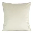 Poszewka na poduszkę 45x45 cm welwetowa, gładka kremowa o delikatnym połysku GAJA 1
