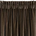 Zasłona brązowa z ekskluzywnego aksamitnego welwetu 290 g/m2 140x270 cm taśma - RIA - Diva Line