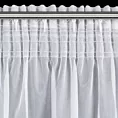 Firana MIREA z gładkiej etaminy z efektem srebrzystego połysku