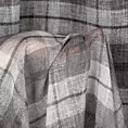 Zasłona szaro, biała w kratkę 140x250 cm przelotka - KELLI