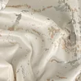 Zasłona welwetowa kremowa zdobiona lśniącym marmurkiem 140x270 taśma - DORI