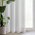 Firana biała z siateczki o geometrycznym wzorze 140x250 cm przelotka - ADRI