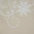 Pościel świąteczna 220x200 bawełniana kolor beżowy, kremowy SANTA 6