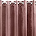 Zasłona ciemnoróżowa z ekskluzywnego aksamitnego welwetu 290 g/m2 140x250 cm 10 szt. przelotek - RIA - Diva Line