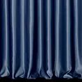 Zasłona szyta na taśmie 8 cm ciemnoniebieska z jednokolorowej gładkiej tkaniny