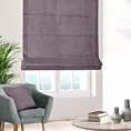 Roleta rzymska BRIANNA fioletowa miękka szenilowa o wyraźnym splocie i lekkim połysku