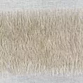 Firana biało, beżowa z etaminy zdobiona moherową nicią 140x250 cm przelotka MARGARET