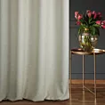 Zasłona szyta na taśmie 5 cm GEONOA naturalna z miękkiej tkaniny o naturalnym charakterze z widocznym ozdobnym splotem