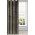 Zasłona grafitowa z ekskluzywnego aksamitnego welwetu 290 g/m2 140x250 cm 10 szt. przelotek -RIA - Diva Line