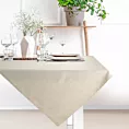 Bieżnik na stół kremowy 85x85 cm SPARKLE przeszywany złotą nicią