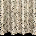 Zasłona welwetowa kremowo, szampańska zdobiona błyszczącym nadrukiem 140x250 cm przelotka - TORI