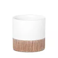 Osłonka ceramiczna na donicę MILI 1 dwukolorowa