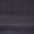 Ręcznik kąpielowy 50x90 cm bawełniany kolor grafitowy w pasy przetykany błyszczącą nicią 500 g/m2 APRIL
