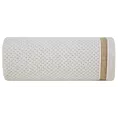 Ręcznik do rąk 30x50 cm bawełniany kolor kremowy w pasy 500 g/m2 MADLEN